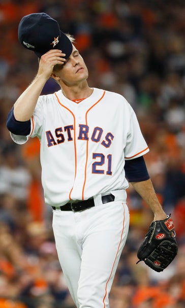 Astros' added ace Greinke drops 2nd playoff start in ALCS G1